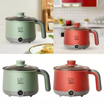 Hot Pot Electric Multi Function Household Electric Pot Noodles Cooker Electric Cooker for Shabu Shabu Eggs Steak Ramen Dorm Room
