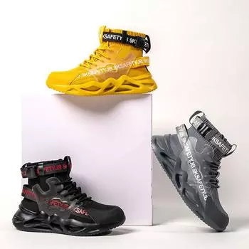 Hot Sale Industrial Rubber Bottom Work Shoes Construction Safety Shoes Light Weight 40 серый