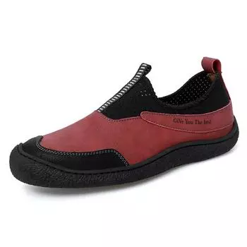 Hot Selling Men s Outdoor Hiking Shoes Europe America Thick Soled Wear-resistant Oxford Shoes Breathable Men s Camping Shoes 38 коричневый