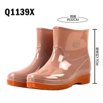 Hot - Selling Women s Acid - Proof Work Shoes Ankle Planting Boots Wholesale Wellington Rain Boots Wholesale 37