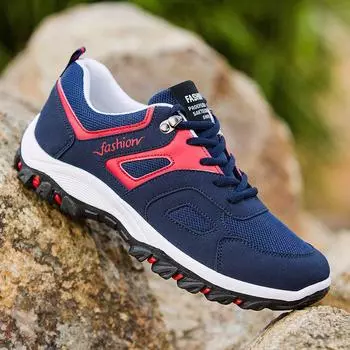 Hot Spring Autumn Men Casual Shoes New Arrival Ventilation Fashion Sneakers Outdoors Tourism Men Shoes 2024 New 6.5 чёрный