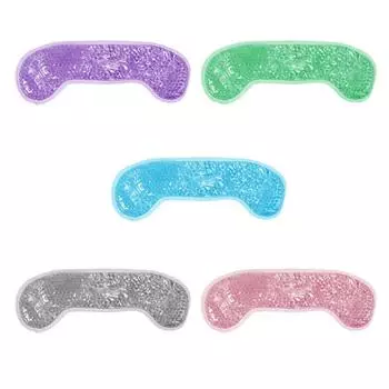 Hot Therapy Head Gel Ice Pack Gel Bead Headache Ice Bag Migraine Ice Wrap Migraine Headache Care синий