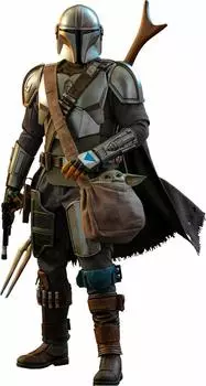 Hot Toys Quarter Scale Mandalorian Mandalorian The Child of Scale Figure Silver & (Set 2) 1/4 серебряный