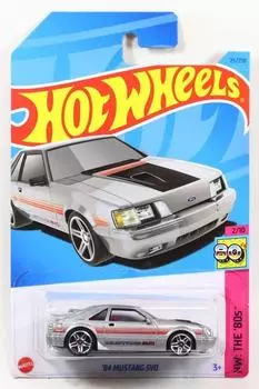 Hot Wheels 2023 1984 Ford Mustang SVO Silver #025 [Предмет]