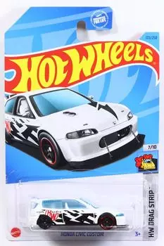 Hot Wheels 2023 Honda Civic Custom Белый #172 (EG) Ryu Asada [Элемент]