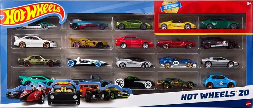 Hot Wheels 20 машинок H7045