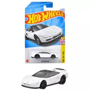 Hot Wheels Basic Car Acura NSX игрушечная мини-машинка для детей от 3 лет и старше, белая HXR29 90