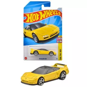 Hot Wheels Basic Car Acura NSX Vehicle Toy Mini Car Возраст 3 и старше Желтый HXR11 90