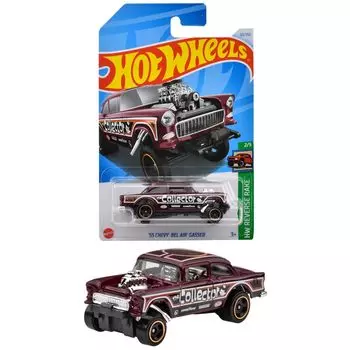 Hot Wheels Basic Car Chevy Bel Air Gasser Vehicle Игрушечная мини-машина для детей от 3 лет и старше, красная HXR01 55 красный