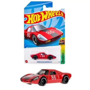 Hot Wheels Basic Car Porsche 904 Carrera GTS игрушечная мини-машина для детей от 3 лет и старше, красная HYB76