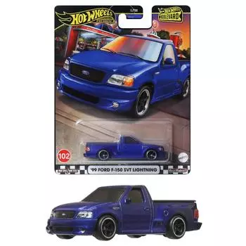 Hot Wheels Boulevard 99 Ford F-150 SVT Lightning Vehicle игрушечная мини-машинка для детей от 3 лет и старше синяя HRT60