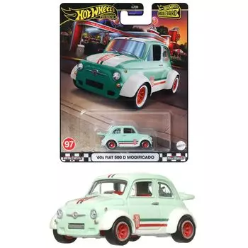 Hot Wheels Boulevard Fiat 500 D Modified Vehicle игрушечная мини-машинка для детей от 3 лет и старше зеленая HRT65 60s