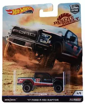 Hot Wheels Car Culture Desert Rally 17 Ford F 150 Raptor 45 Black
