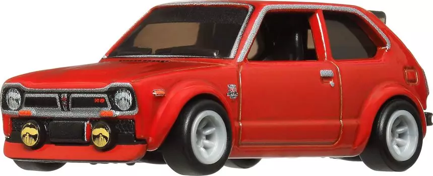 Hot Wheels Car Culture Japan Historics 4 Honda Civic Custom Vehicle Игрушечная мини-машина от 3 лет и старше, красная HRV85 73