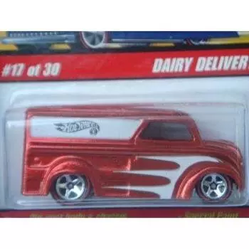 Hot Wheels Hot Wheels Dairy Delivery Classics Series Red 5 Spoke Red Line Scale Collector Mini Car Model Car Diecast 1/64 []
