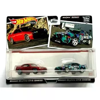 Hot Wheels Hot Wheels Premium 2 Pack Nissan Skyline GT-R BNR32 [от 3 лет] HBL97