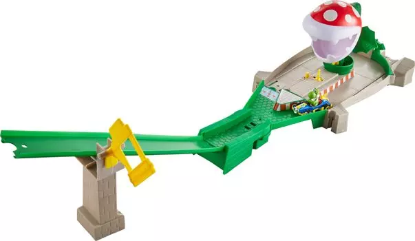 Hot Wheels Mario Kart Flower Track Set 1 GFY47 Pak n [Включает Йоши]