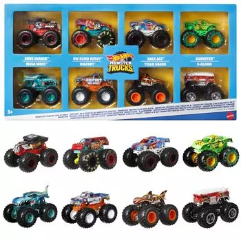 Hot Wheels Monster Truck 8 Pack [Набор из 8 мини-машин] [от 3 лет] HDB12