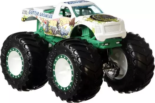 Hot Wheels Monster Trucks 64 Scale Styles могут отличаться 1 4-Truck Pack,