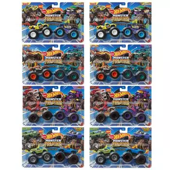 Hot Wheels Монстр-Трак 1:64 2 упаковки ассорти 2 x 8 наборов коробка распродажа игрушечный автомобиль мини-автомобиль 986P-FYJ64 для возраста 3 года и старше