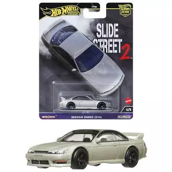 Hot Wheels Wheels) car culture slide street nissan 240SX (S14) vehicle toys mini car From 3 years old silver HKC83
