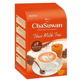 HOTTA Chasuwan Тайский растворимый чай с молоком 16 г x 10 пакетиков - тайский 16 g x 10 Sachets
