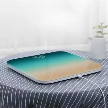 Household intelligent gradient color Bluetooth body weight scale simple and healthy height electronic weight scale charing зелёный