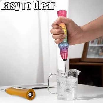 Household Kitchen Baking Tools Hand-held Metal Egg Beater Rechargeable Creativity Oriental Pearl TV Tower Shape Mixer Bubbler