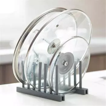 Household Plastic Bowl and Dish Rack Kitchen Supplies Drainage and Detachable Storage Frame Plate and Pot Cover Racks белый