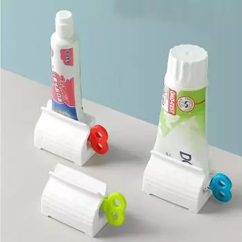 Household Toothpaste Dispenser Squeezer Bathroom Accessories Toothpaste Rack Sorter Facial Cleanser Squeezer Squeezer No Waste