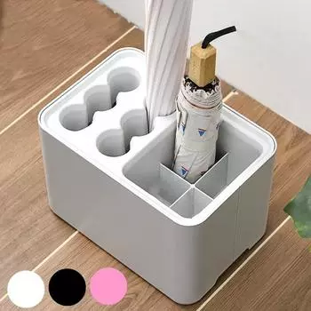 Household Umbrella Rack, Umbrella Draining Storage Rack, Shopping Mall School Put Umbrella Rack, Rain Umbrella Bucket белый