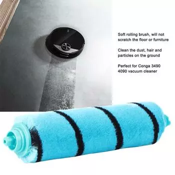 Household Vacuum Cleaner Soft Rolling Brush Accessory Spare Parts Fit for Conga 3490 4090