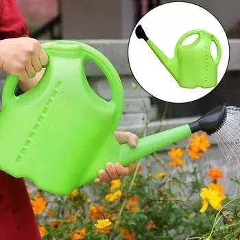 Household Watering Pot Gardening Long Mouth Watering Flower Watering Pot Flower Pot Watering Small Sprinkler Pot Thickened N3G8 зелёный