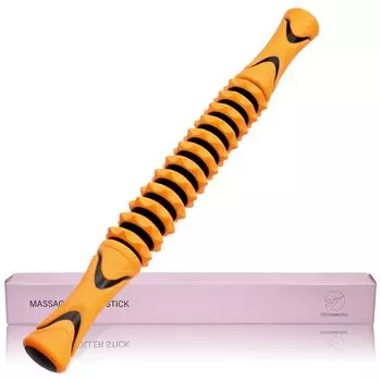 Howasuto Fascia Roller by Active Yoga Foam Roller Massage Roller Myofascial Release [Supervised Instructor] (05.Orange)