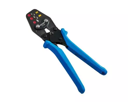 HOZAN Crimping tool Compact that can crimp two types of terminals and multiple sizes with one tool For insulated closed crimp terminals With molding
