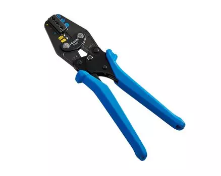 HOZAN Crimping Compact for Crimping Two Types and Multiple Sizes of Terminals with One for Insulated and Bare Crimp with Forming Check Mechanism P-747 синий