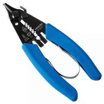 HOZAN Wire Stripper for Fine Total Length Weight Lightweight and High Precision Wire Stripper Wires, 130mm, 58g, P-977