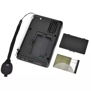 HRD-603 Портативное радио AM/FM/SW/BT/TF Карманное радио USB MP3 Цифровой рекордер Поддержка TF-карты чёрный