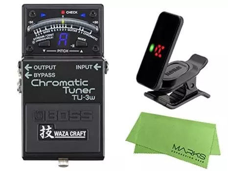 Хроматический тюнер BOSS KORG Pitchclip 2 Marks Original Cross Set - TU-3w (J) + ПК-2 +