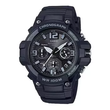 Хронограф Черные часы Дешевые часы Casio [Casio] MCW-100H-1A3/MCW100H-1A3 Детские милые! Мужской [Товар]