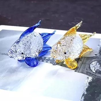 Украшение для декора Рыбка янтарь