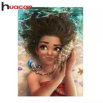 Huacan Полная Алмазная картина Мультфильм Алмазная вышивка 5D Diy Алмазная мозаика Стразы 20*30 cm