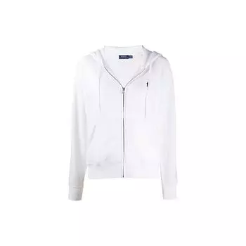 Худи на молнии с вышивкой логотипа Polo Ralph Lauren Женские худи Белый 211794396-002 L