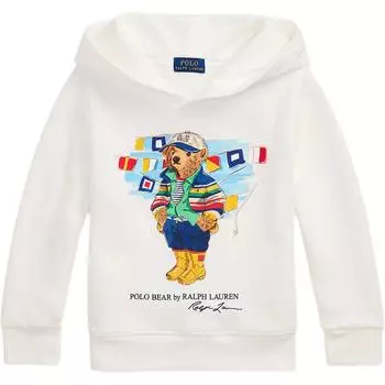 Худи Polo Ralph Lauren с принтом медведя белое детское 323974848-001 XL