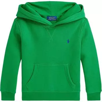 Худи Polo Ralph Lauren Ss24 Вышивка пони Однотонный Пуловер с капюшоном Детские худи Зеленый 323749954-051 M