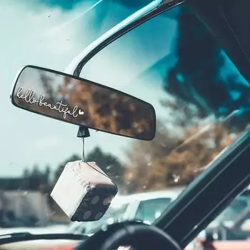 Художественное Привет Красивое Слово Наклейка на зеркало заднего вида автомобиля Автомобильные аксессуары Украшения Автомобильный молдинг Декоративный