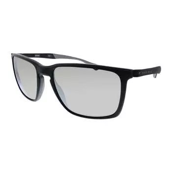 Hugo Boss BOSS 1114 S O6W 57mm Прямоугольные солнцезащитные очки унисекс черные