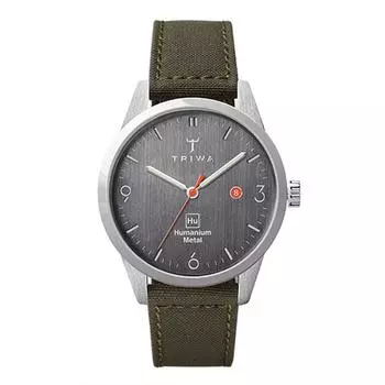 Часы TRIWA мужские и женские (унисекс) HUMANIUM TIME FOR PIECE HU39D-CL080912 Ремень из переработанного холста, обычный импорт, Швеция, скандинавский дизайн