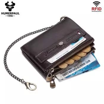 HUMERPAUL Натуральная кожа Роскошный дизайнерский мужской кошелек RFID Короткий кошелек с несколькими карточками Кошелек из коровьей кожи Женский клатч Женский многофункциональный кошелек для монет зелёный