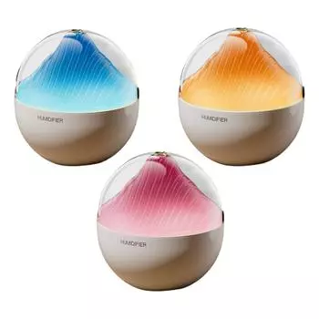 Humidifier for Bedroom Multifunctional Atmosphere Light with LED Night Lamp Desktop Humidifier for Home Dorms Office Desk Travel синий